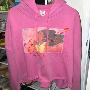 Disney Cropped Pocahontas Hoodie
